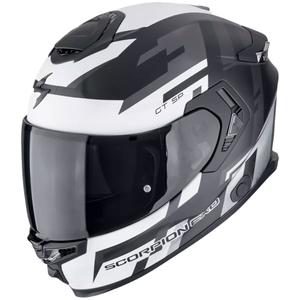 Integralna motociklistička kaciga Scorpion EXO-GT SP AIR TORNADO mat crno-srebrna