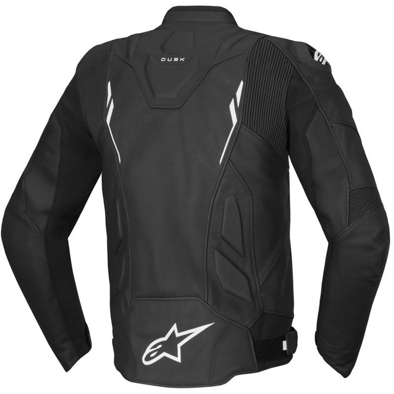 Alpinestars Dusk kožna motoristička jakna crno-bijela