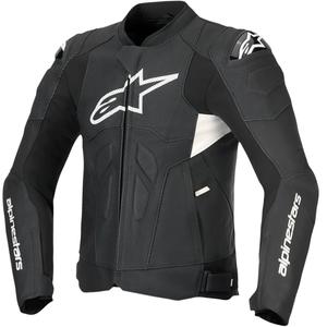 Alpinestars Dusk Airflow kožna motoristička jakna crno-bijela