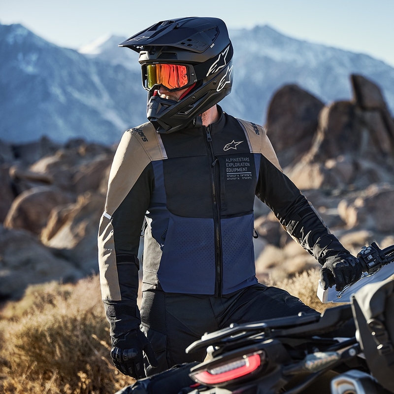 Alpinestars ST-2 Air motociklistička jakna tamno plava-tamno kaki-crna