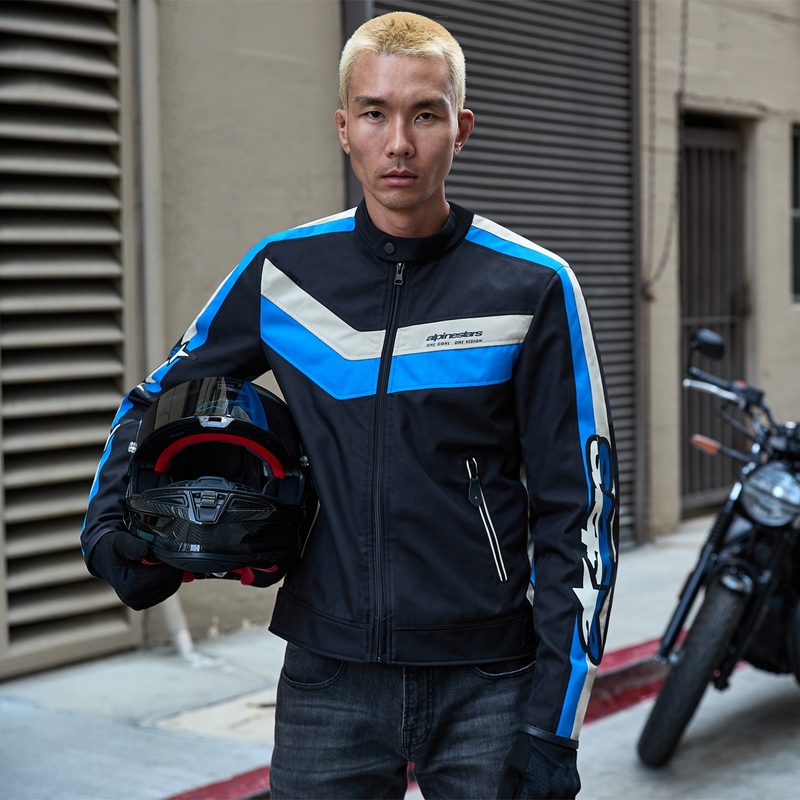 Alpinestars T-Dyno Water Resistant motociklistička jakna crno-plavo-bež