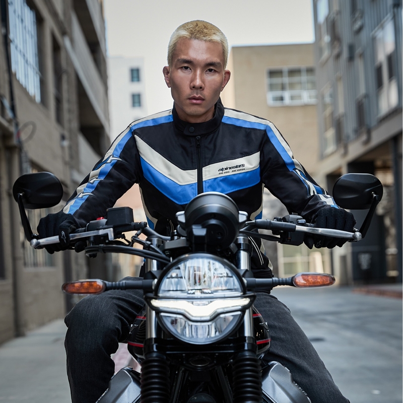 Alpinestars T-Dyno Water Resistant motociklistička jakna crno-plavo-bež