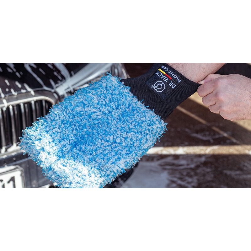 Rukavice za pranje od mikrovlakana Dr. Wack Wash mitt plave