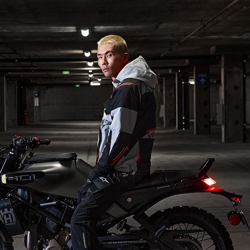 Alpinestars MOGRESS AIR motoristička jakna crna-badem-narančasta