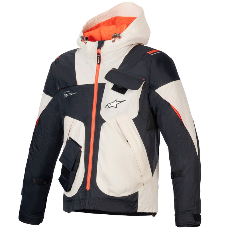 Alpinestars MOGRESS AIR motoristička jakna crna-badem-narančasta