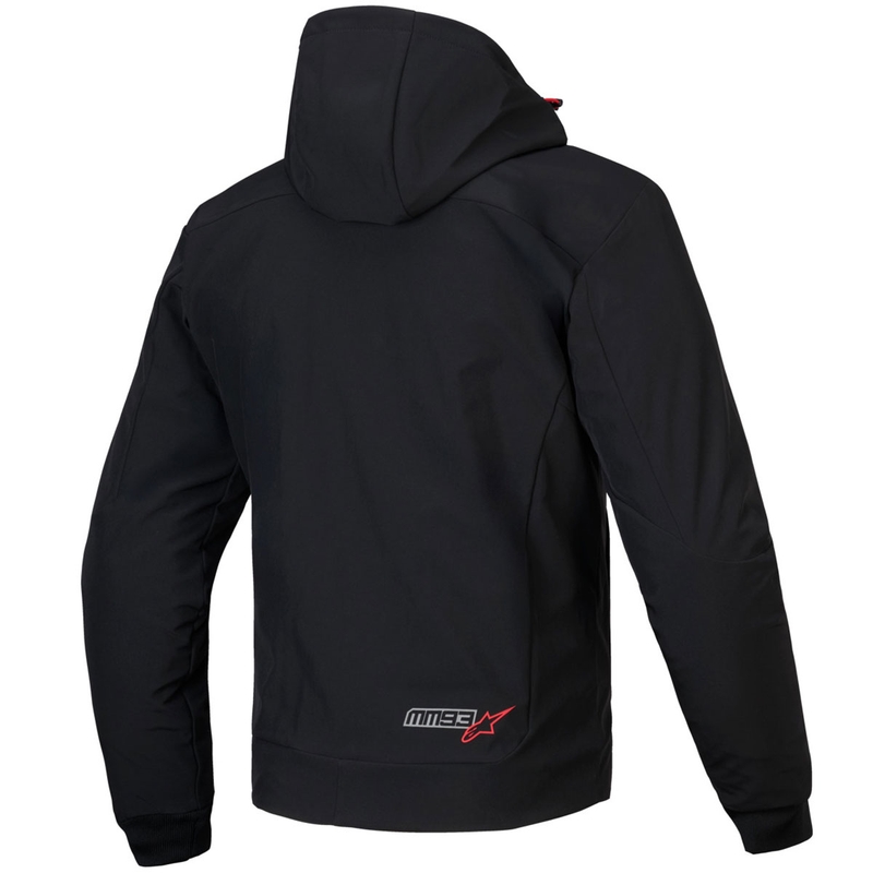 Alpinestars RADIUM TECH HOODIE MM93 motociklistička majica s kapuljačom crno-crveno-siva