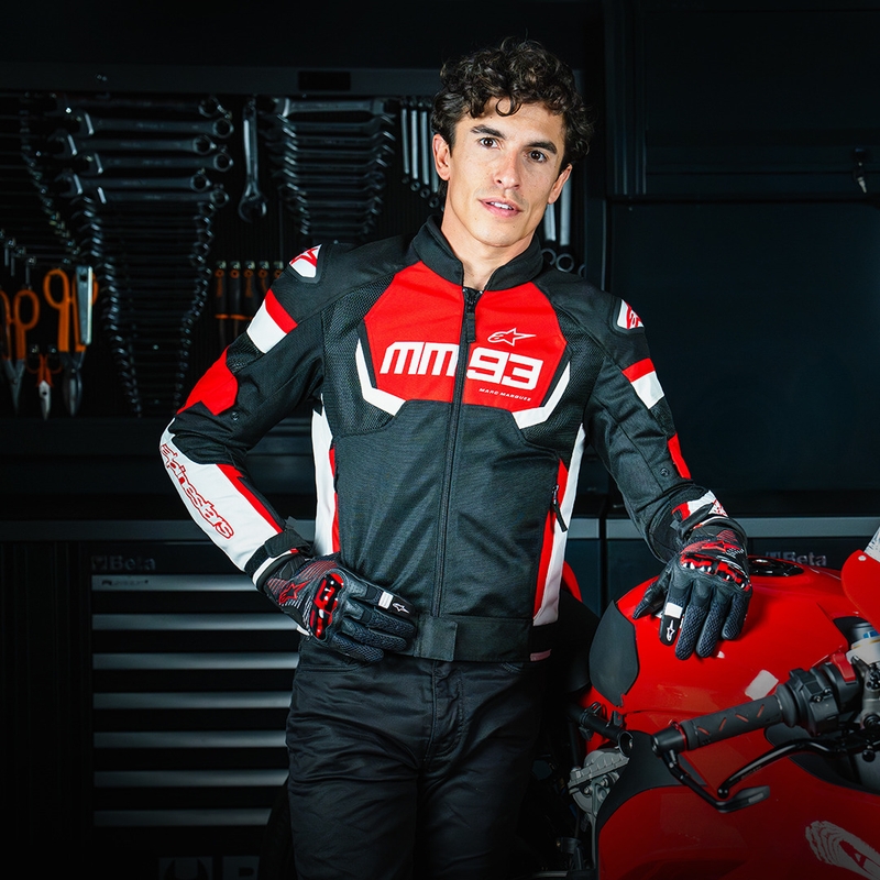 Alpinestars T-SPS Air V2 MM93 motoristička jakna crveno-crno-bijela kolekcija