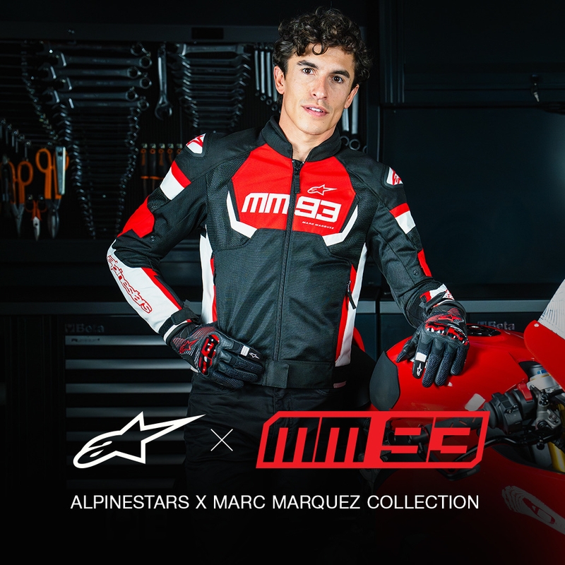 Alpinestars T-SPS Air V2 MM93 motoristička jakna crveno-crno-bijela kolekcija