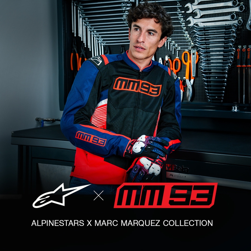 Alpinestars T-SPS Air V2 MM93 motoristička jakna, kolekcija fluo, crveno-plavo-crno-bijela