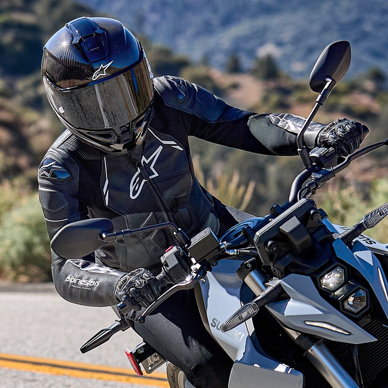 Alpinestars Stella Dusk ženska kožna motoristička jakna crno-bijela