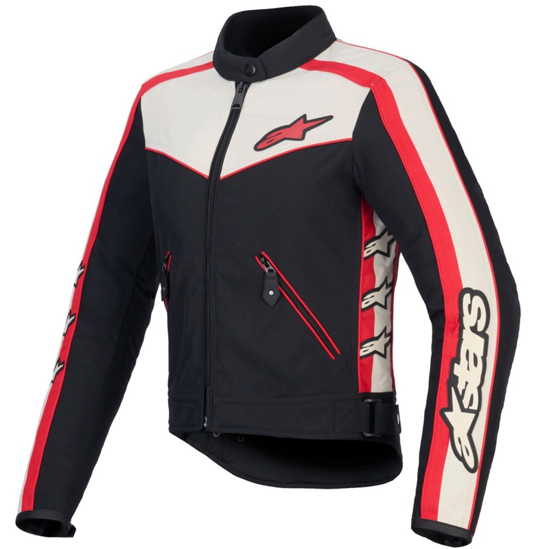 Alpinestars Stella T-Dyno vodootporna ženska motociklistička jakna crno-bež-crvena
