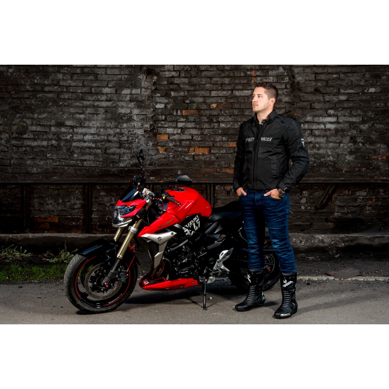 Street Racer Definit crna motociklistička jakna rasprodaja