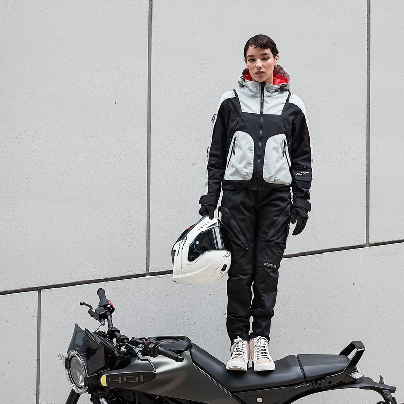 Ženska motoristička jakna Alpinestars MOLLY AIR crna-badem