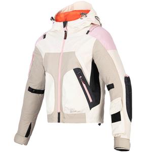 Ženska motoristička jakna Alpinestars MOLLY AIR pijesak-roza-badem