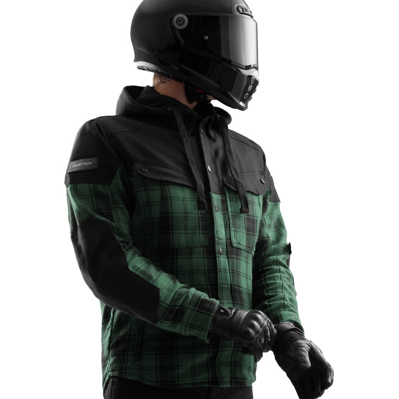 Rebelhorn Shifter motociklistička majica crno-zelena
