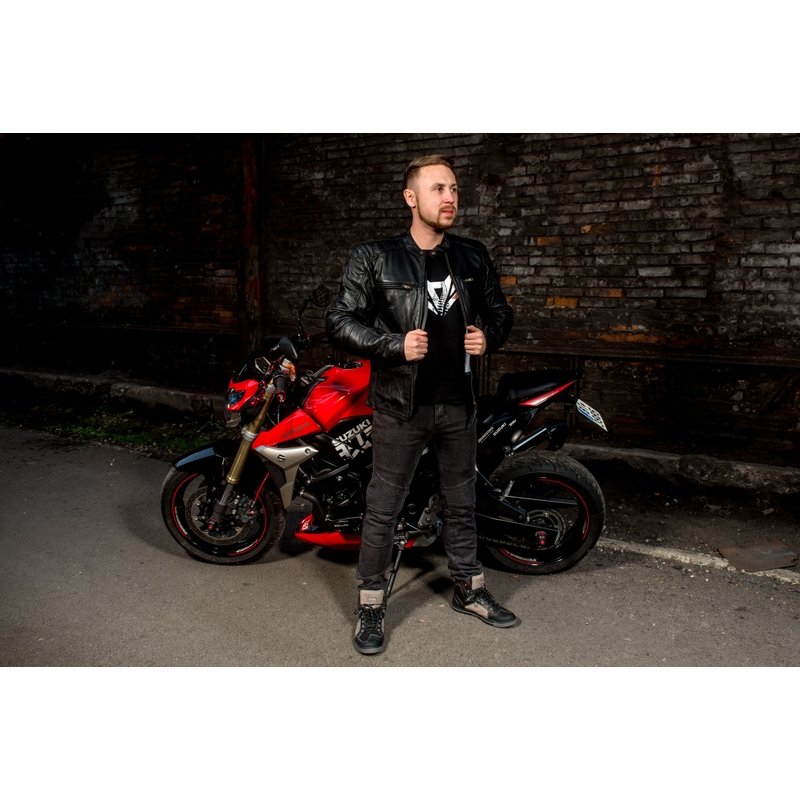 Street Racer Spirit motociklistička jakna crna