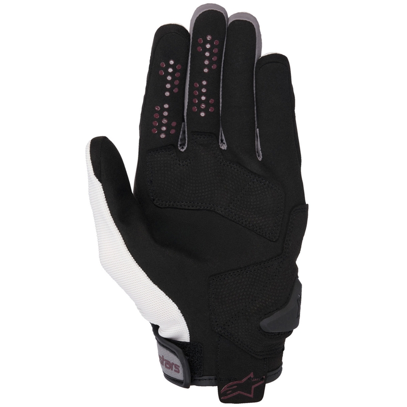 Ženske motorističke rukavice Alpinestars Chrom V2 bijele offwhite-ljubičaste