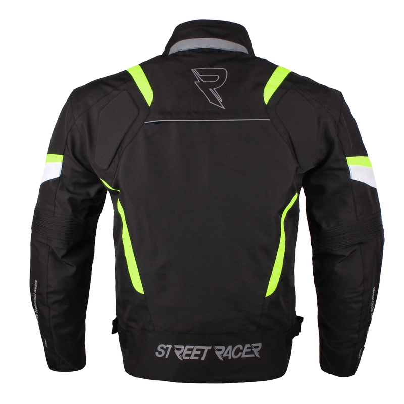 Motoristička jakna Street Racer Zyklon crna-fluo žuta rasprodaja