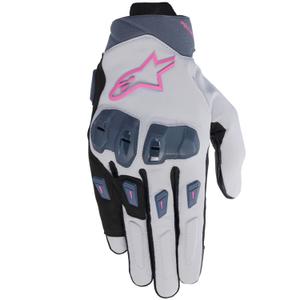 Alpinestars STELLA SP X 3 ženske motociklističke rukavice sive-tamno sive-crne-roze