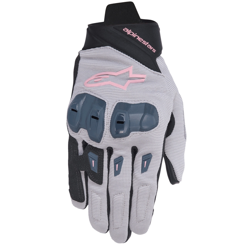 Alpinestars STELLA SP X 1 ženske motociklističke rukavice sive-crne-tamno sive-ružičaste