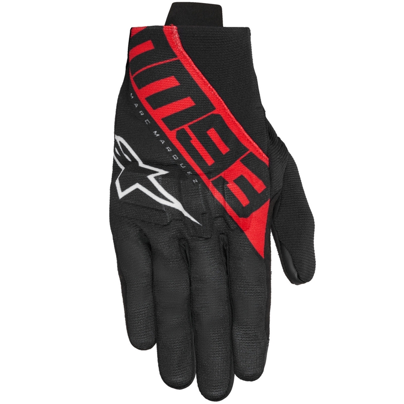Alpinestars Reef V2 MM93 kolekcija motociklističkih rukavica crno-crveno-bijele
