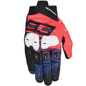 Alpinestars SP X 1 MM93 motociklističke rukavice, kolekcija fluo, crveno-plavo-crno-bijele