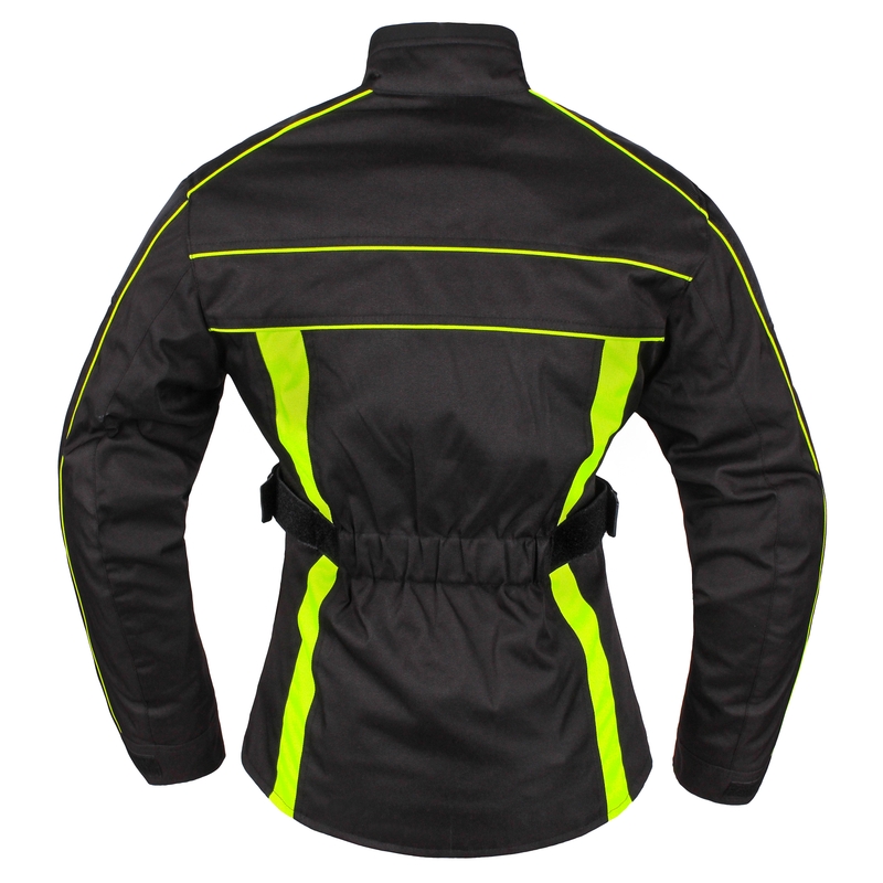 Ženske motorističke jakne RSA SW-01 crno-fluo žuta rasprodaja