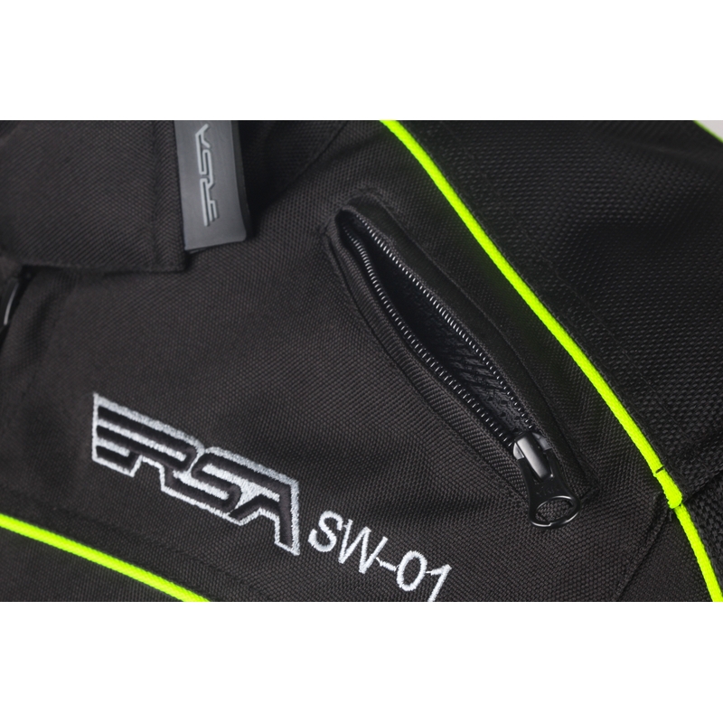 Ženske motorističke jakne RSA SW-01 crno-fluo žuta rasprodaja