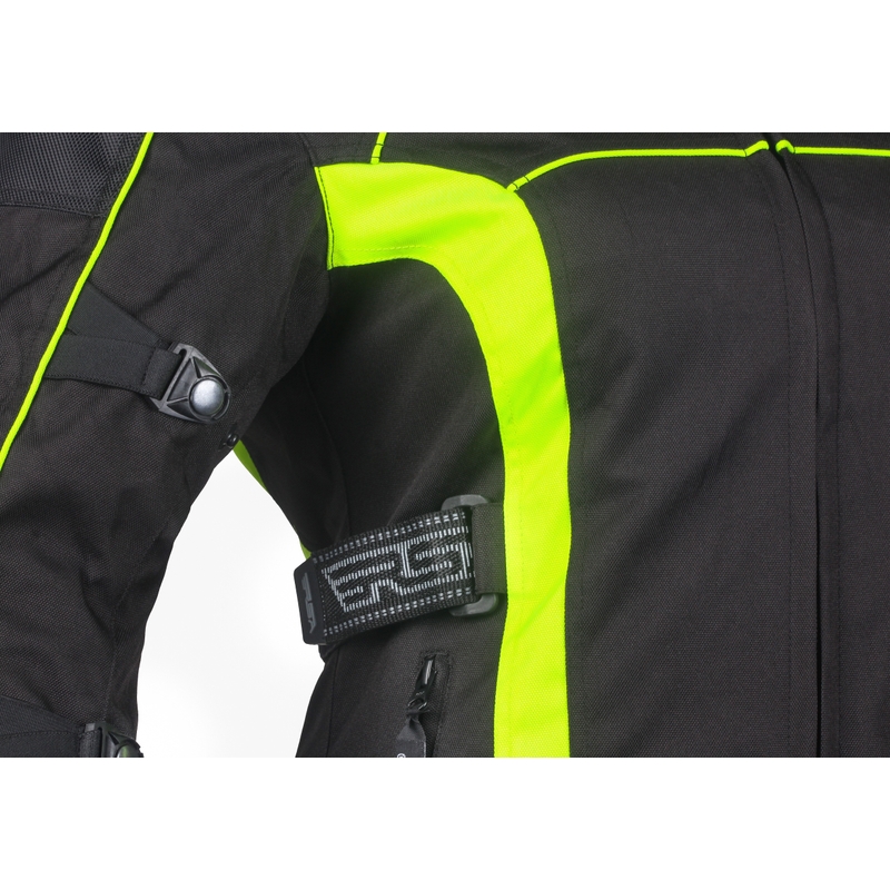 Ženske motorističke jakne RSA SW-01 crno-fluo žuta rasprodaja