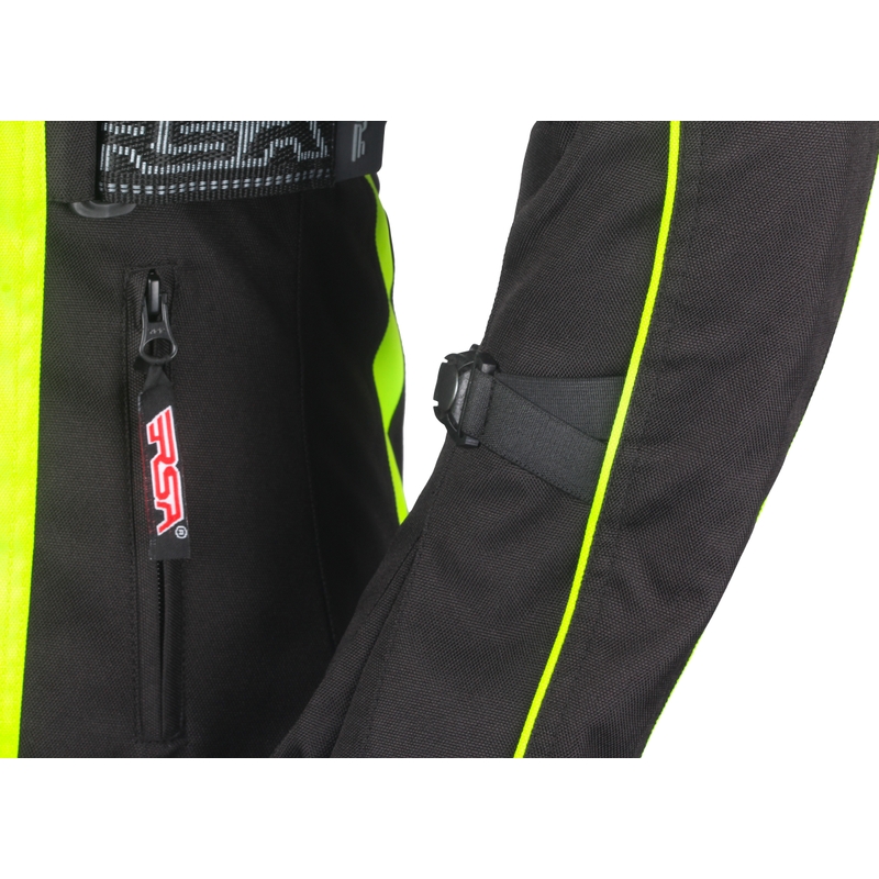 Ženske motorističke jakne RSA SW-01 crno-fluo žuta rasprodaja