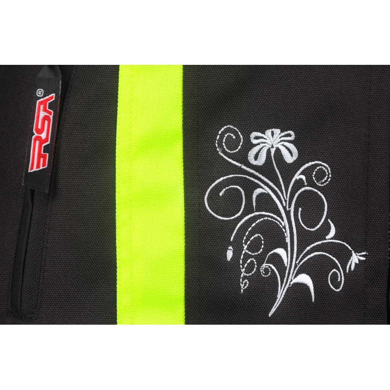 Ženske motorističke jakne RSA SW-01 crno-fluo žuta rasprodaja