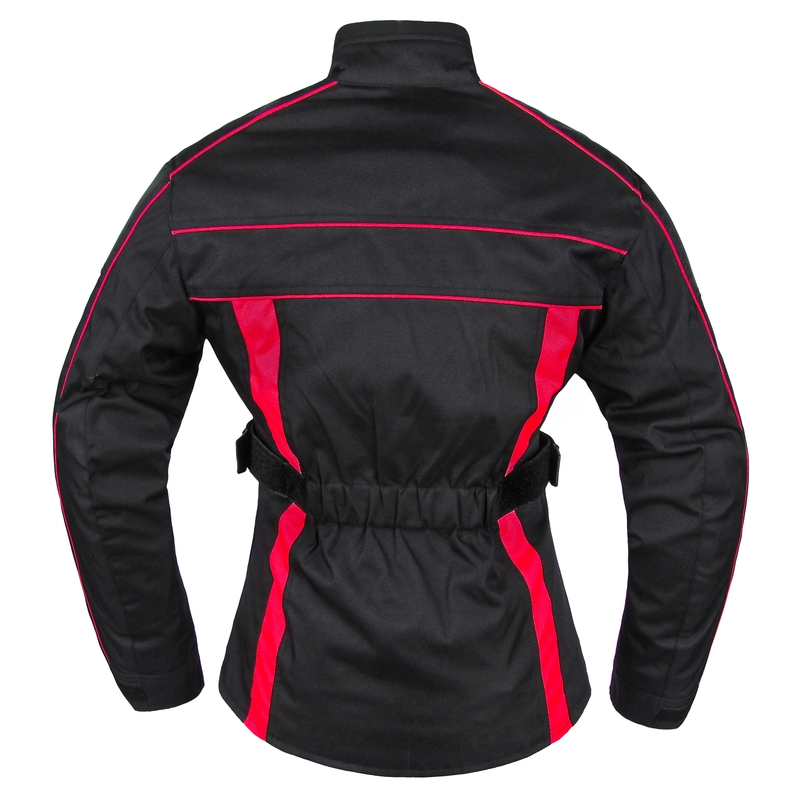 Ženske motorističke jakne RSA SW-01 crno-crvena rasprodaja