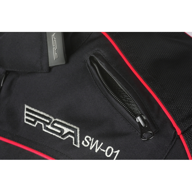Ženske motorističke jakne RSA SW-01 crno-crvena rasprodaja