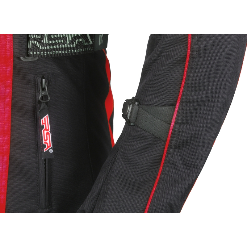 Ženske motorističke jakne RSA SW-01 crno-crvena rasprodaja