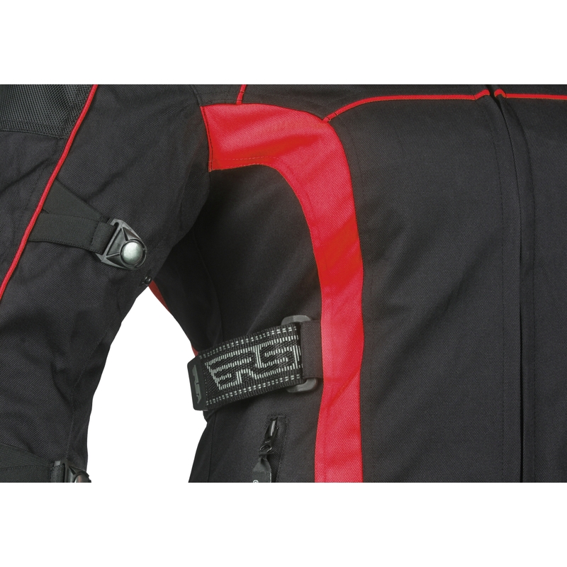 Ženske motorističke jakne RSA SW-01 crno-crvena rasprodaja