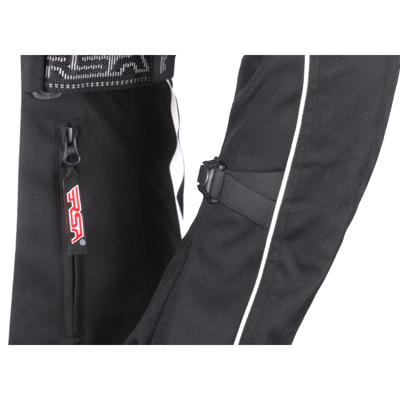 Ženske motorističke jakne RSA SW-01 crno-bijela rasprodaja