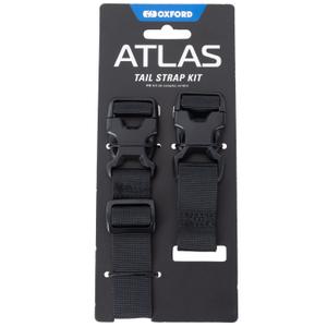 Oxford Atlas Advanced Tail Straps Kit crni