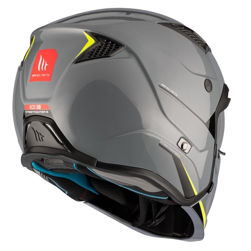 Otvorena kaciga s maskom MT Streetfighter SV S Solid A22 sjajno siva s iridium vizirom