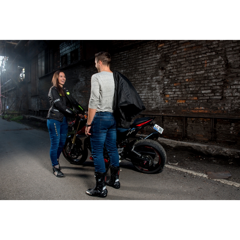 RSA Gun ženska motociklistička jakna crno-fluo žuta rasprodaja