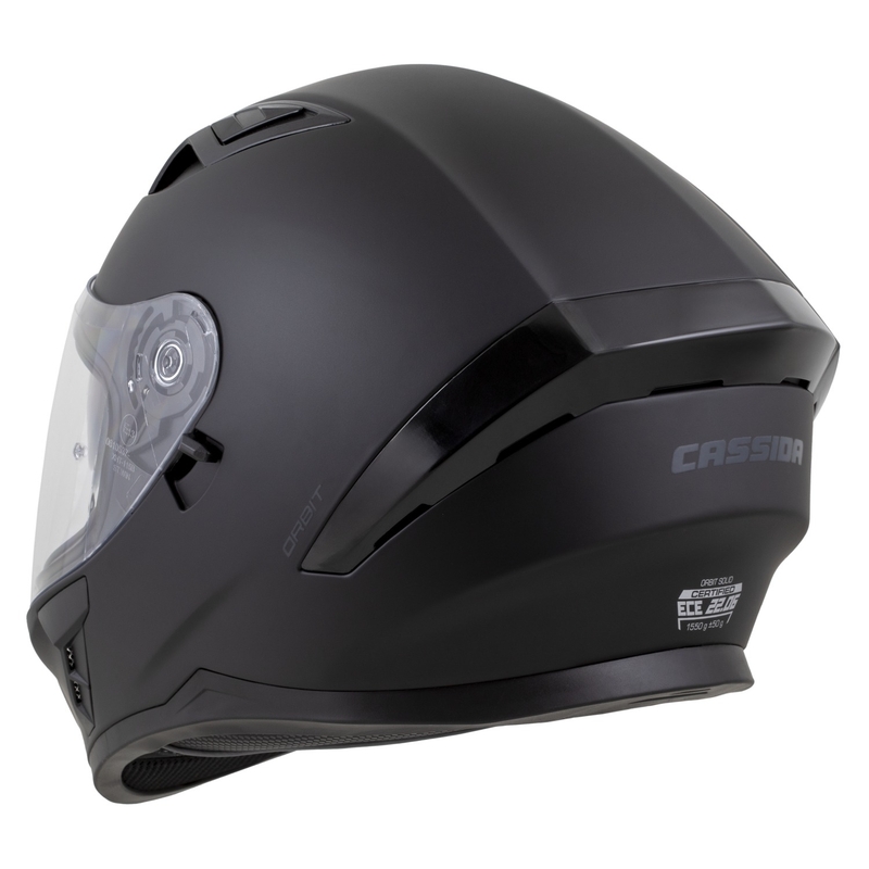 Cassida Orbit Solid kaciga za cijelo lice mat crno-crna
