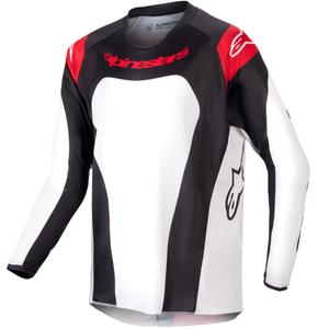 Dječja motokros majica Alpinestars Racer Ocuri crveno-bijelo-crna