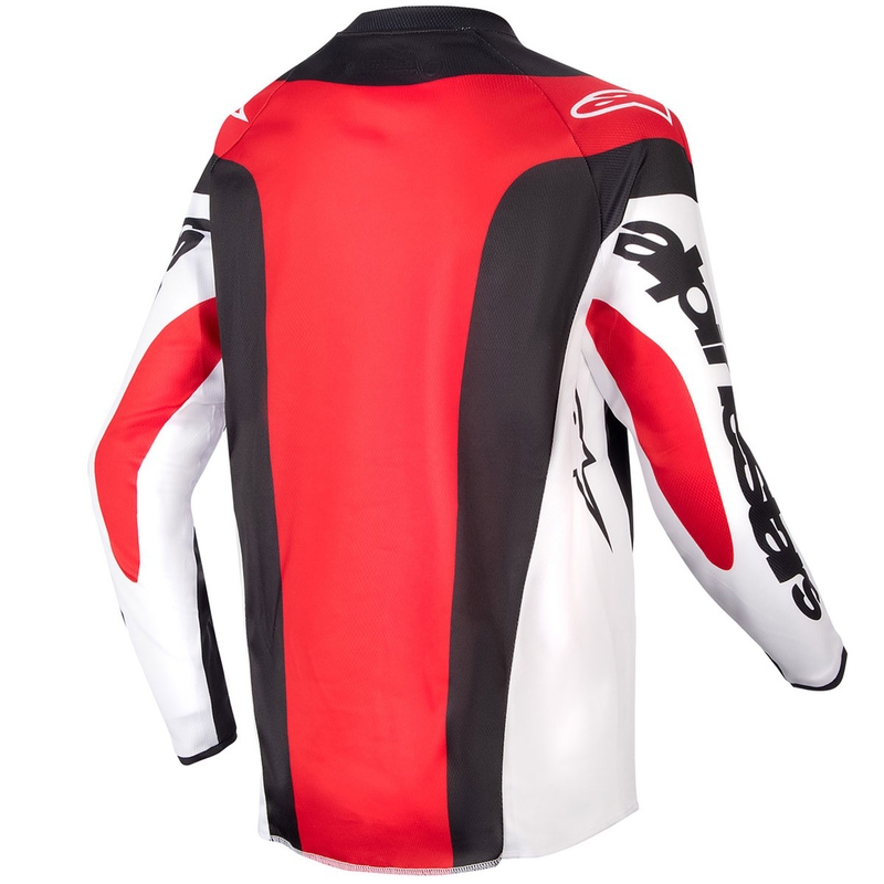 Dječja motokros majica Alpinestars Racer Ocuri crveno-bijelo-crna