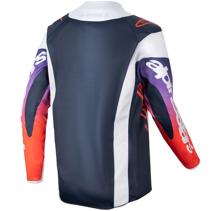 Alpinestars Racer Hoen 2024 dječja motocross majica sivo-plavo-narančasta