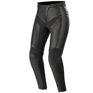 Alpinestars Stella Vika V2 ženske kožne motociklističke hlače crne boje