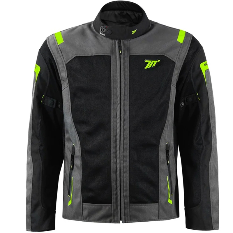 Motociklistička jakna Seventy Degrees SD-JT66 Sahara crno-fluo žuta