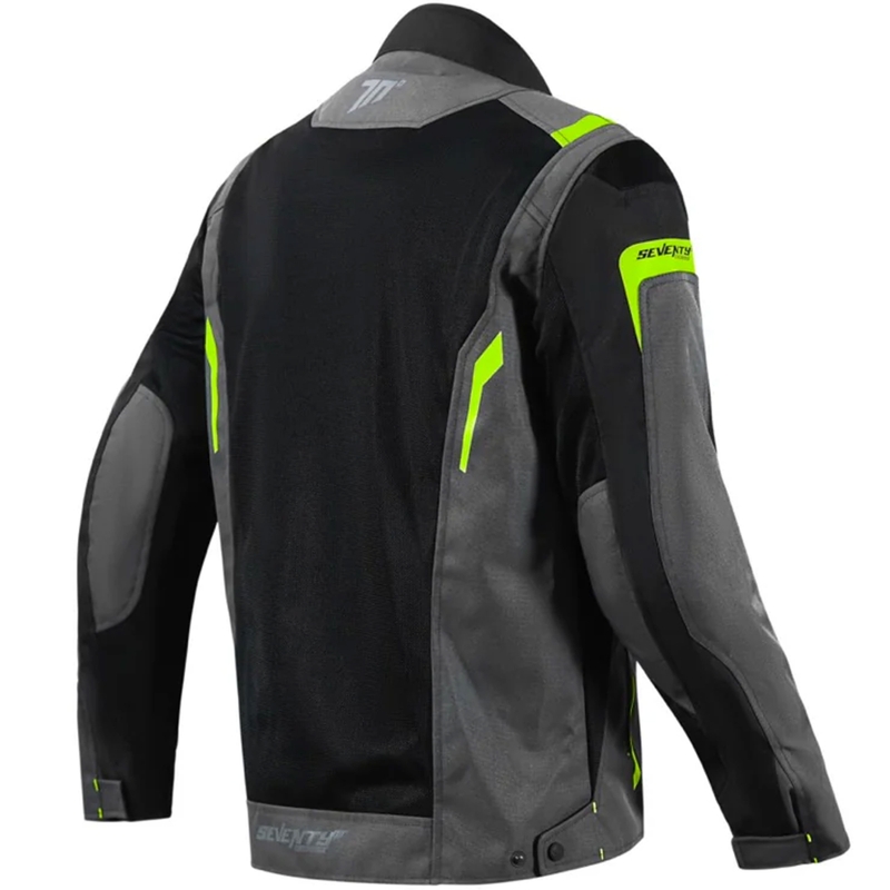 Motociklistička jakna Seventy Degrees SD-JT66 Sahara crno-fluo žuta