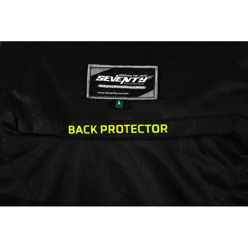Motociklistička jakna Seventy Degrees SD-JT66 Sahara crno-fluo žuta