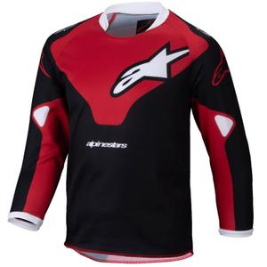 Dječji motocross dres Alpinestars Racer Veil Kids crno-crveni