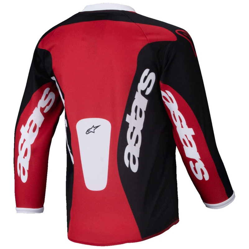 Dječji motocross dres Alpinestars Racer Veil Kids crno-crveni