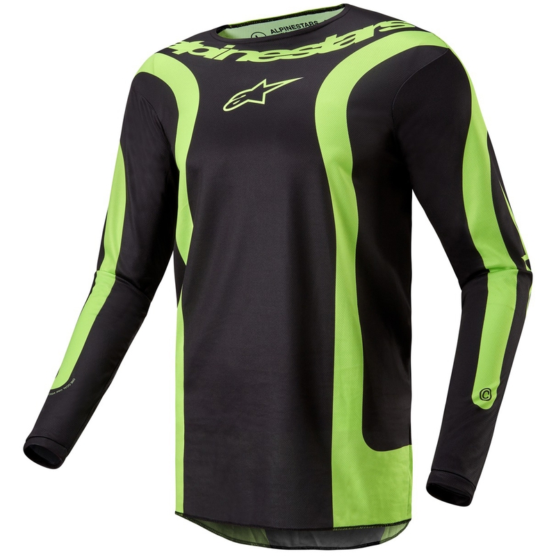 Alpinestars Fluid Lurv motokros dres crno-fluo žuti